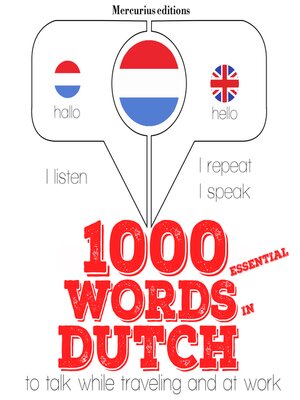 cover image of 1000 essential words in Dutch